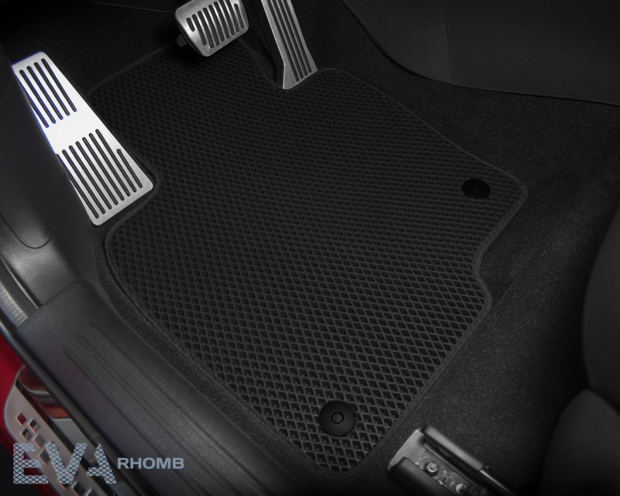Коврики ЭВА "EVA ромб" для Lexus ES250 (седан / XV60) 2012 - 2015, черные, 4шт.