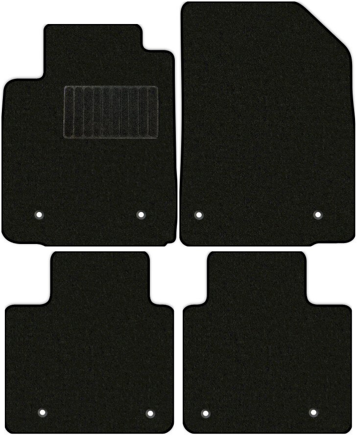 Коврики текстильные "Премиум+" для Lexus ES350 (седан / XV40) 2009 - 2012, черные, 4шт.