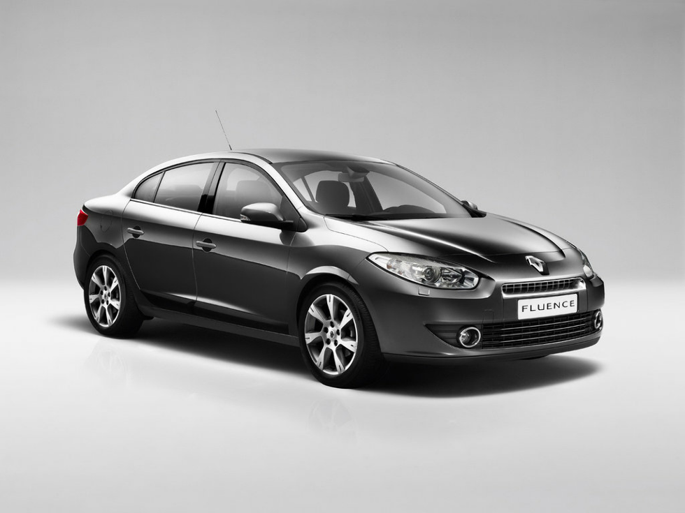 Коврики текстильные "Стандарт" для Renault Fluence (седан) 2009 - 2013, черные, 5шт.