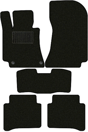 Коврики текстильные "Комфорт" для Mercedes-Benz E-Class (универсал / S212) 2009 - 2012, черные, 5шт.
