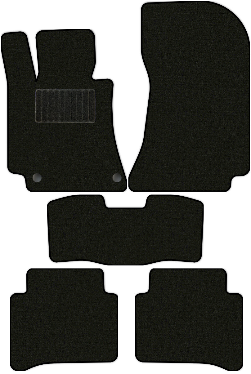 Коврики текстильные "Комфорт" для Mercedes-Benz E-Class (седан / W212) 2009 - 2012, черные, 5шт.