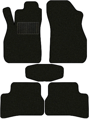Коврики текстильные "Стандарт" для Hyundai Accent (седан / LC) 1999 - 2012, черные, 5шт.