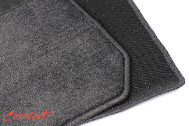 Коврики текстильные "Комфорт" для Hyundai Creta I (suv / GS) 2015 - Н.В., темно-серые, 5шт.