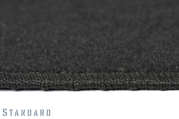 Коврики текстильные "Стандарт" для Toyota Hilux Pick Up (пикап / AN120) 2017 - Н.В., черные, 5шт.